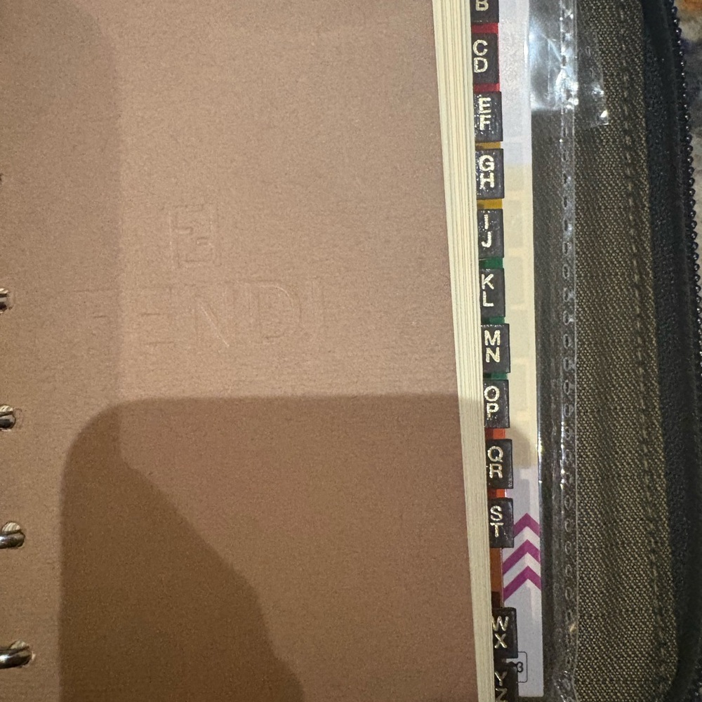 Fendi Black and Brown Zucca zip agenda, passport size. 100%Authentic - Picture 4 of 7